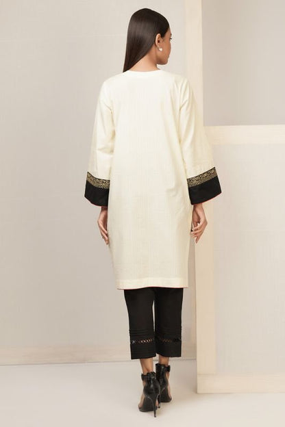 Embroidered Dobby Kurti