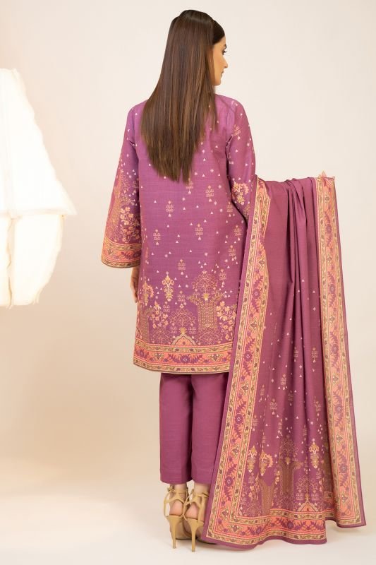 3 Pc Khadder Printed Suit
