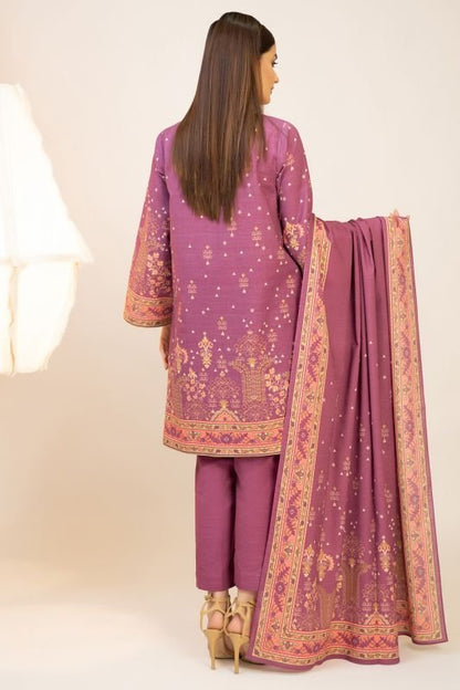 3 Pc Khadder Printed Suit