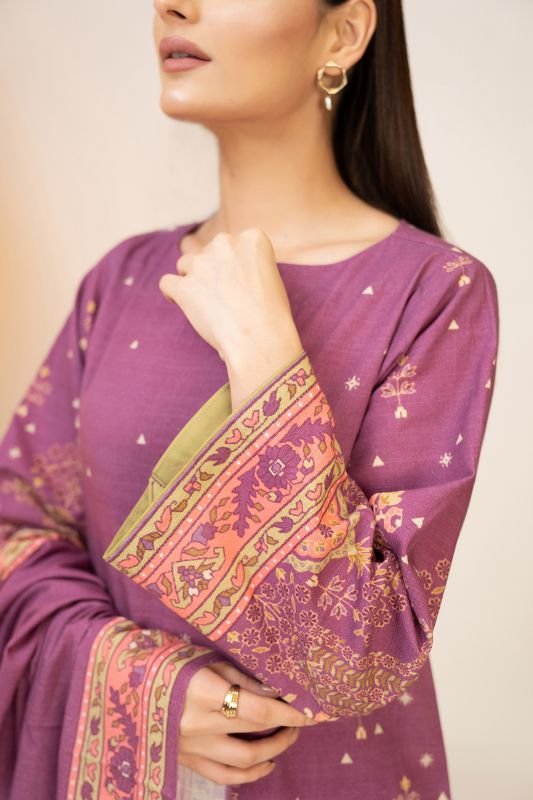 3 Pc Khadder Printed Suit