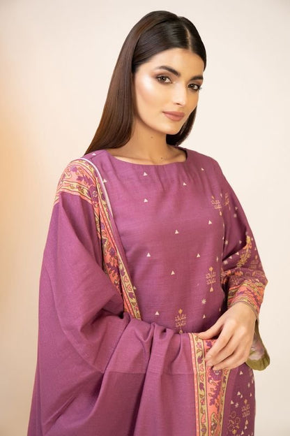 3 Pc Khadder Printed Suit
