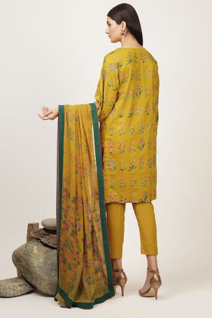 3 Pc Cotton Satin Suit