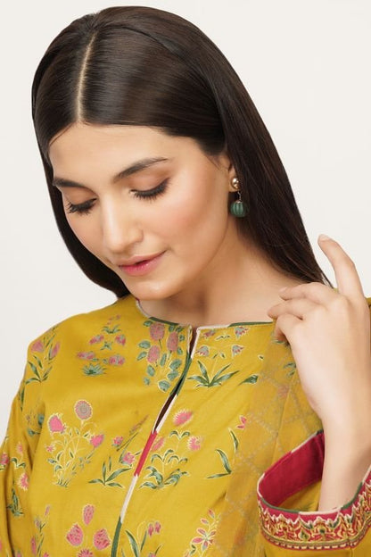 3 Pc Cotton Satin Suit