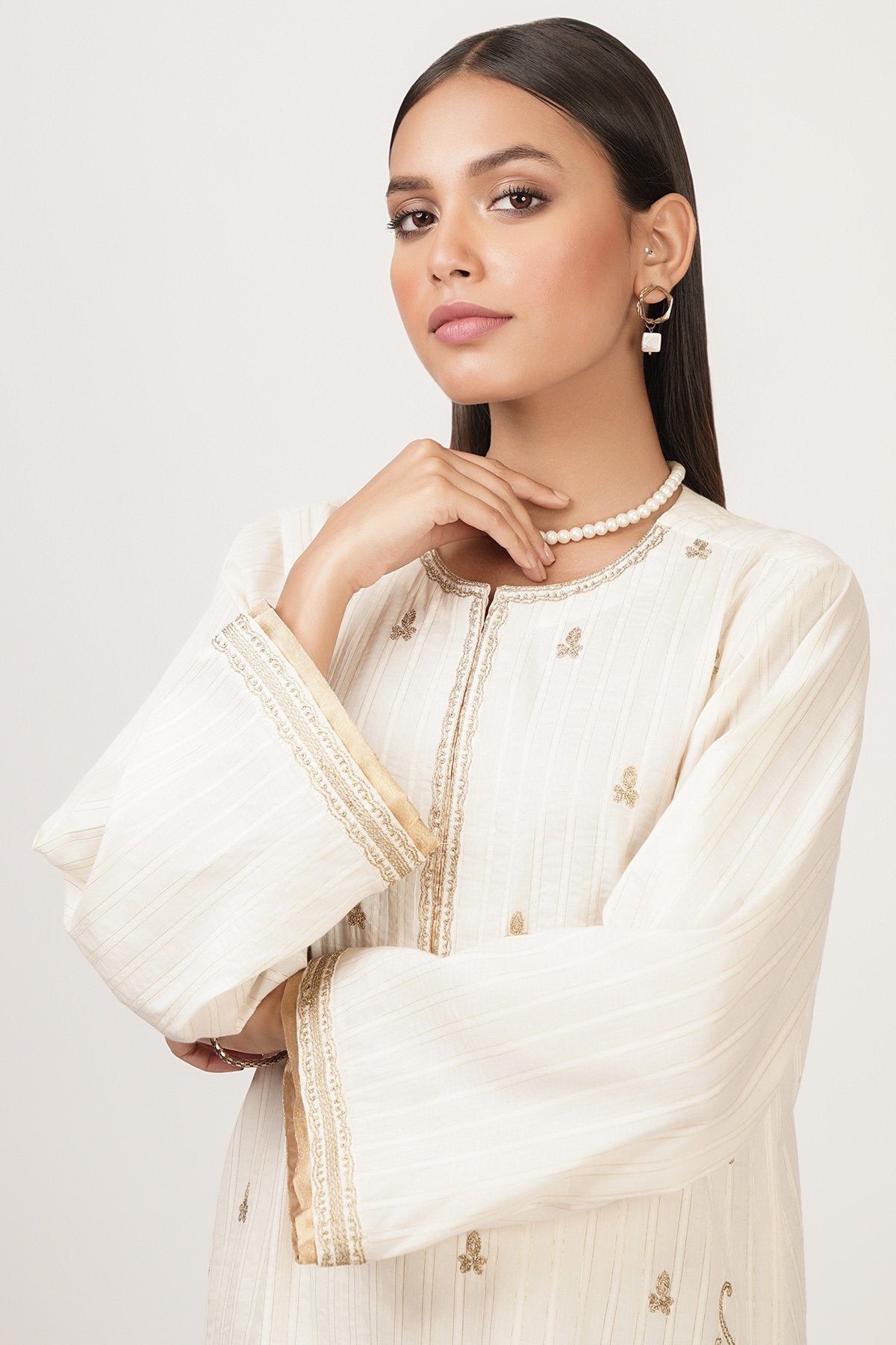 Alkaram - 2 Pc Embroidered Dobby Suit