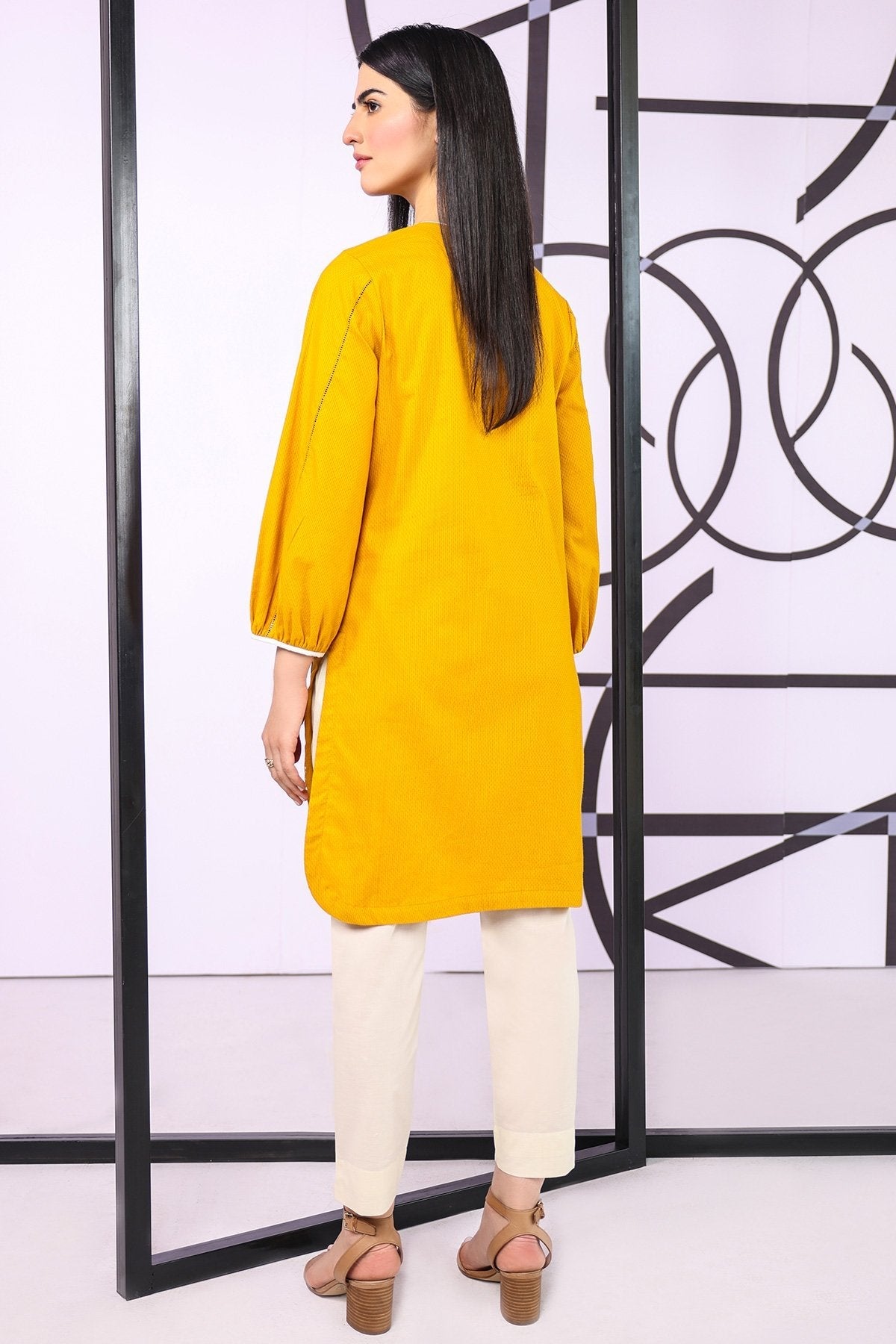 Alkaram - Dyed Embroidered Textured Kurti