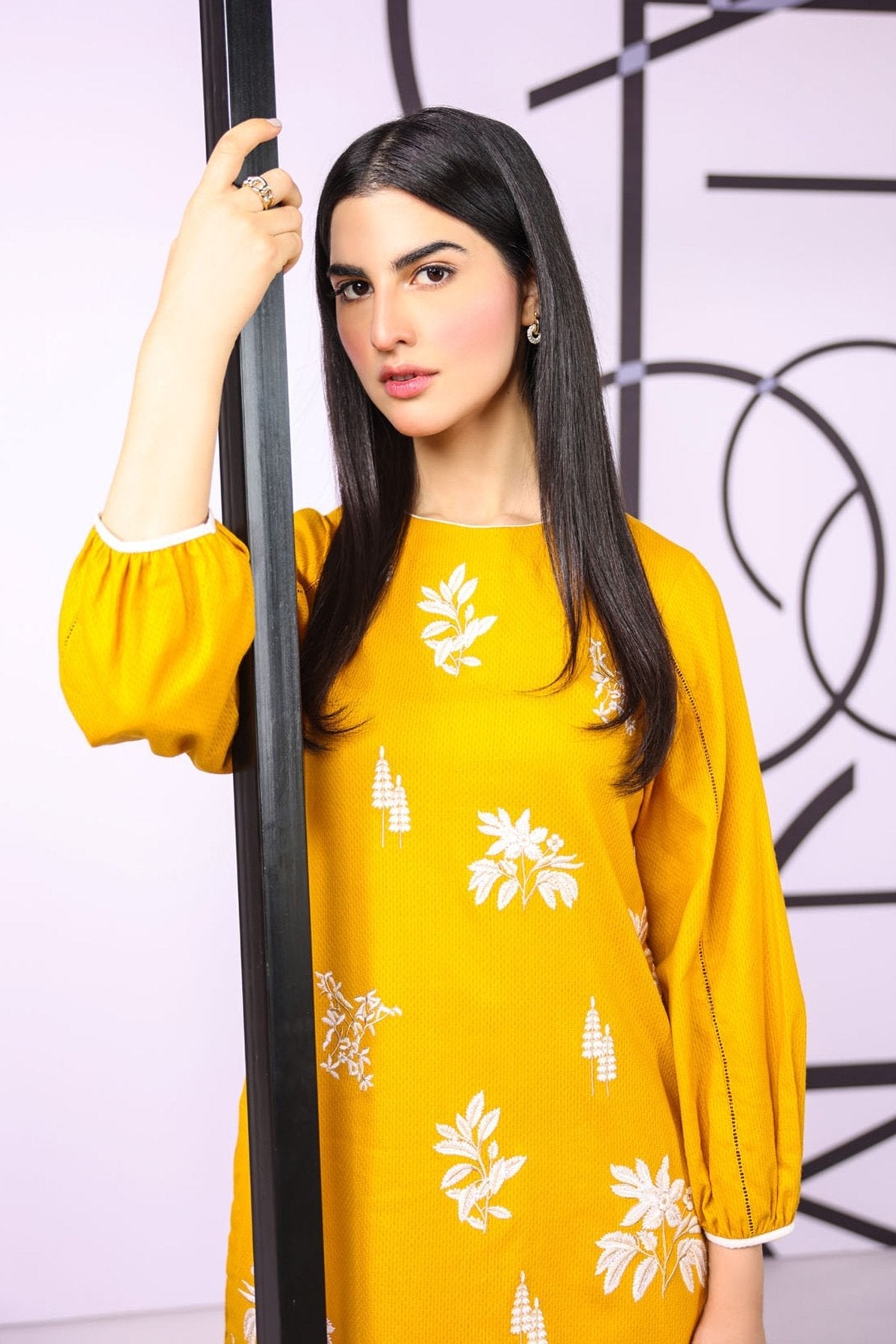 Alkaram - Dyed Embroidered Textured Kurti