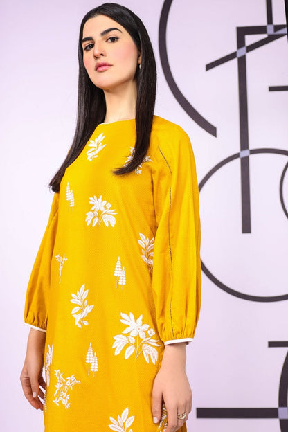 Alkaram - Dyed Embroidered Textured Kurti