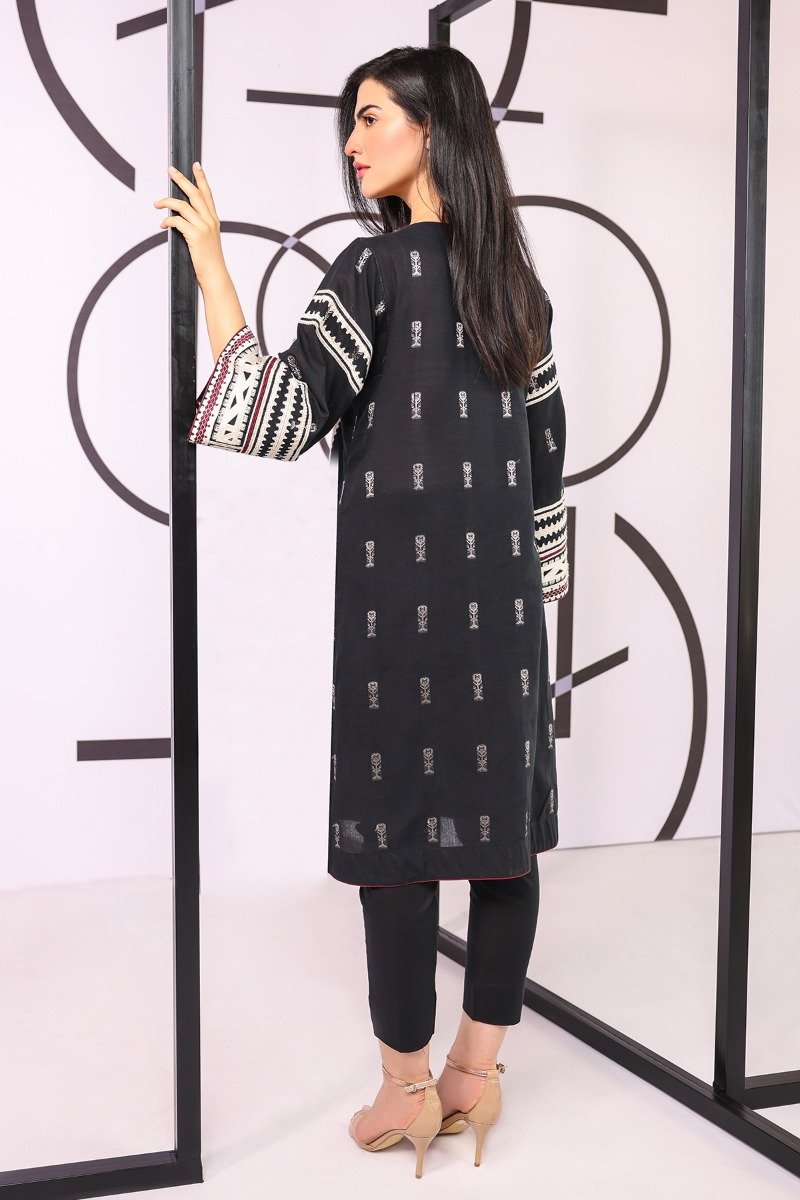 Alkaram - Dyed Embroidered Jacquard Kurti