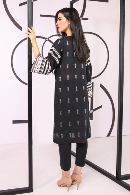 Alkaram - Dyed Embroidered Jacquard Kurti