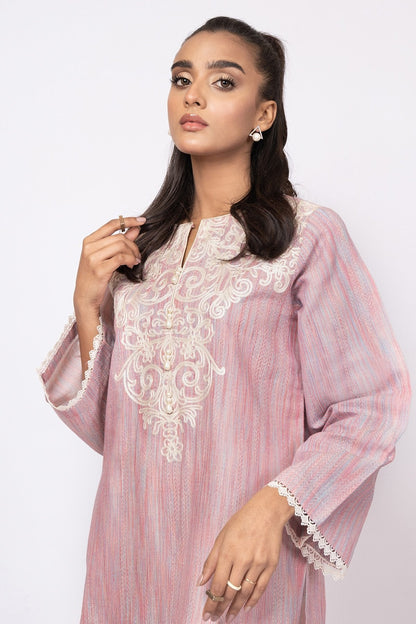 Alkaram - Embroidered Yarn Dyed Kurti