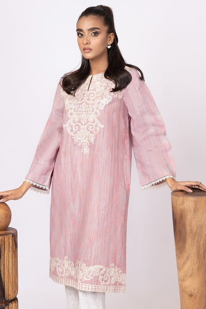 Alkaram - Embroidered Yarn Dyed Kurti