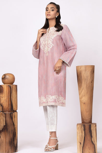 Alkaram - Embroidered Yarn Dyed Kurti