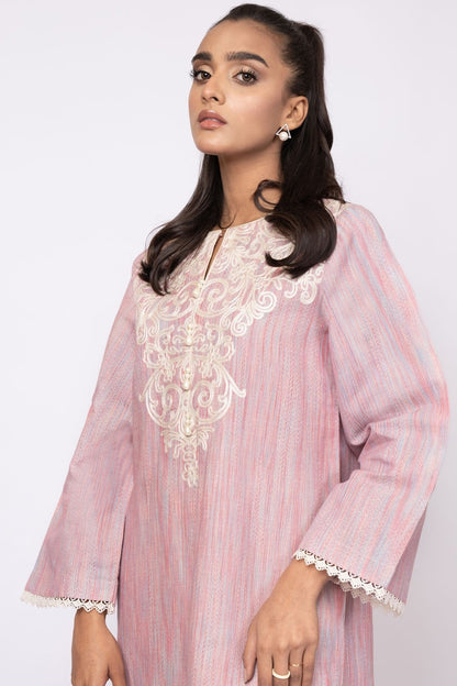 Alkaram - Embroidered Yarn Dyed Kurti