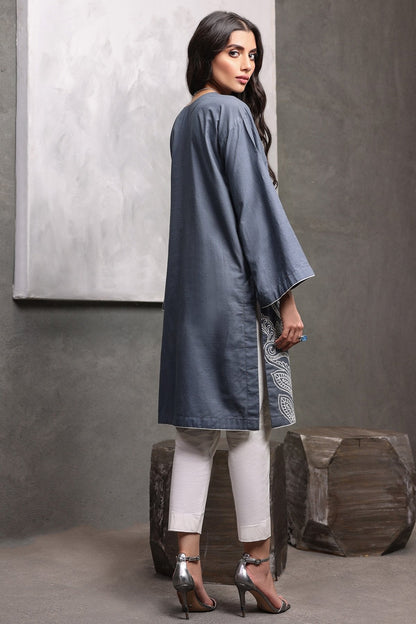 Alkaram - Dyed Embroidered Twill Kurti