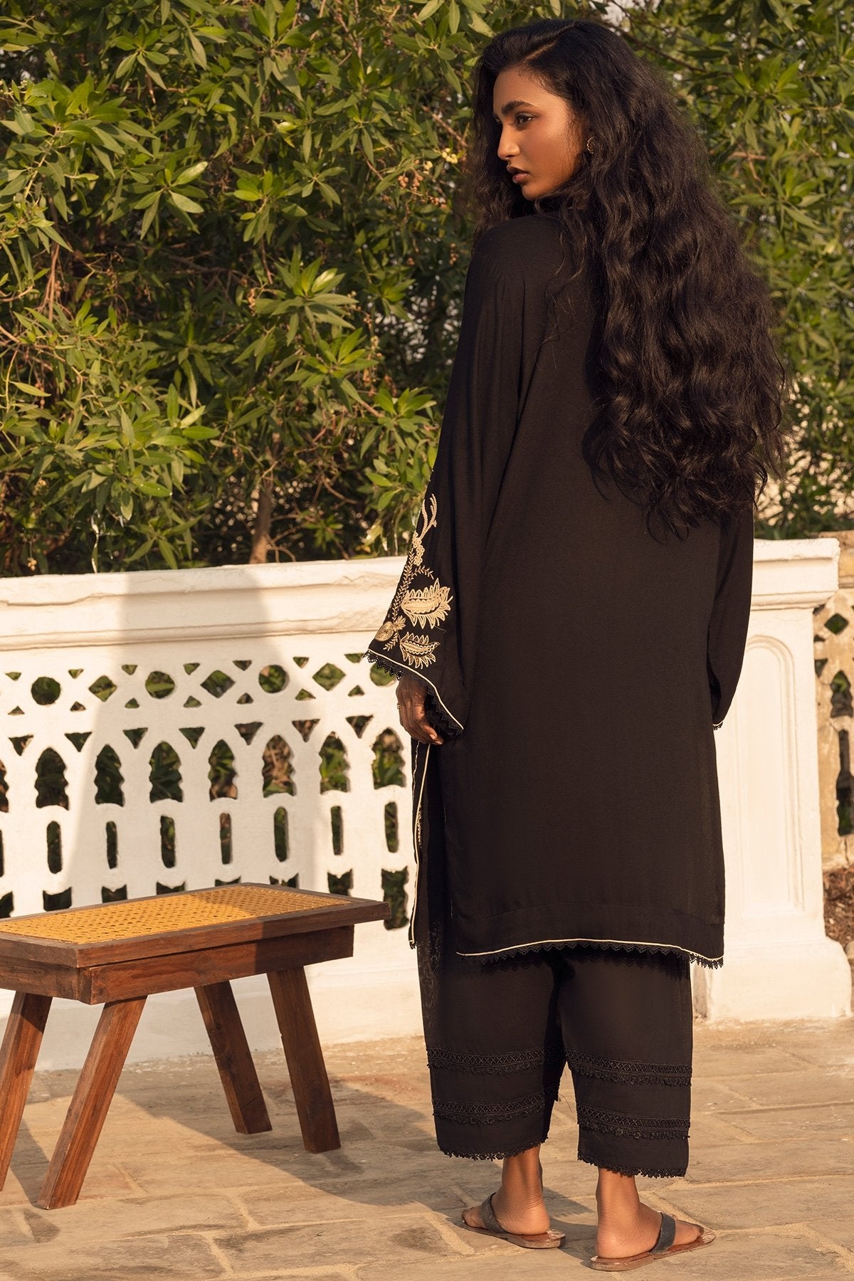 Alkaram - Dyed Embroidered Twill Kurti