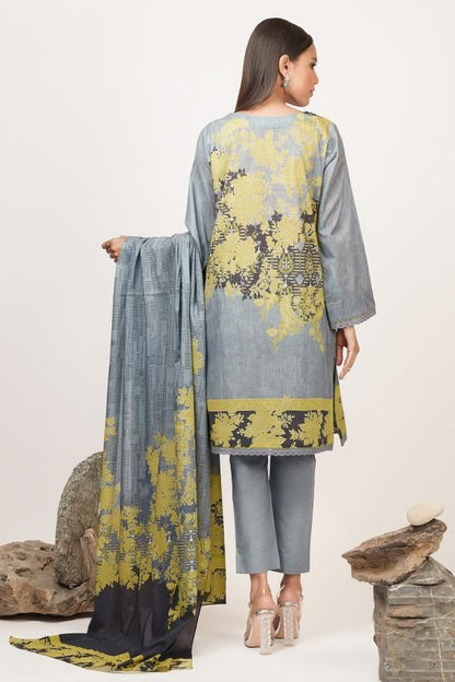 3 Pc Printed Lawn Suit