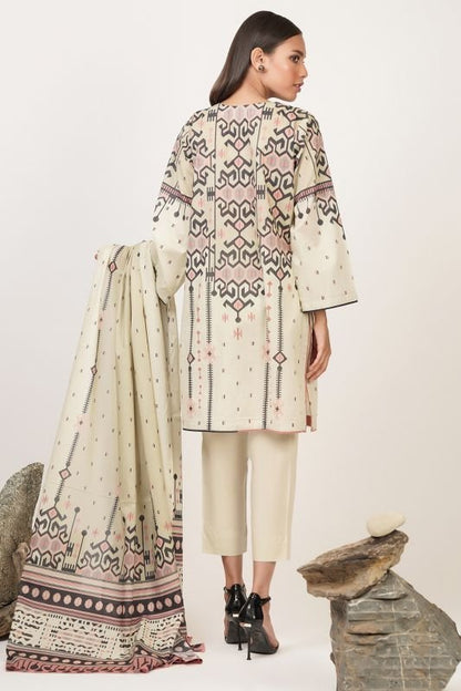 3 Pc Printed Lawn Suit