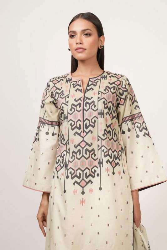 3 Pc Printed Lawn Suit