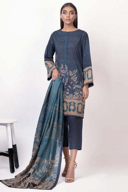 3 Pc Printed Lawn Suit
