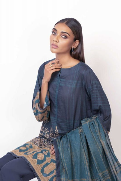 3 Pc Printed Lawn Suit
