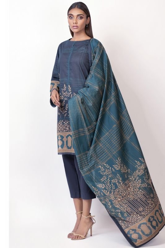3 Pc Printed Lawn Suit