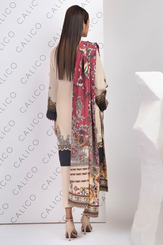 3 Pc Embroidered Lawn Suit