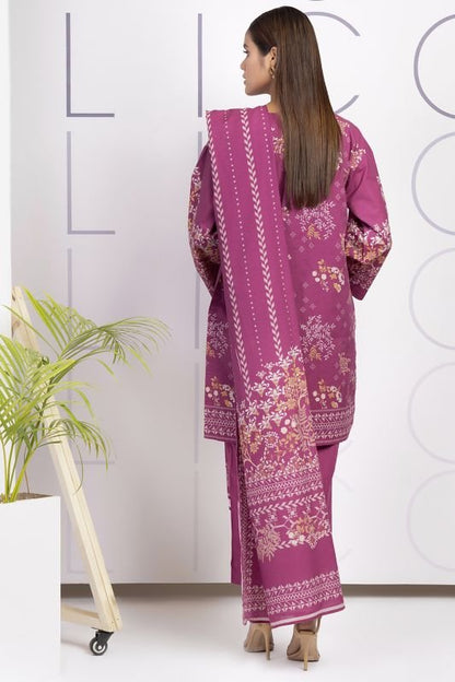 3 Pc Printed Cambric Suit