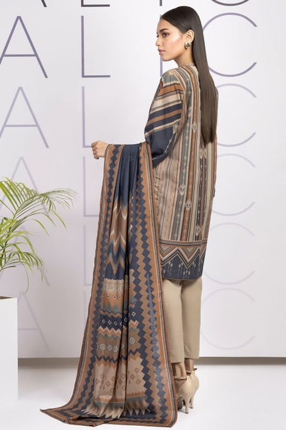 3 Pc Printed Cambric Suit