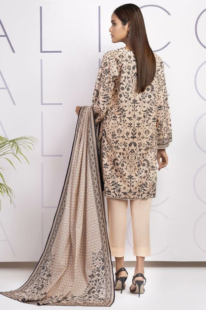 3 Pc Printed Cambric Suit