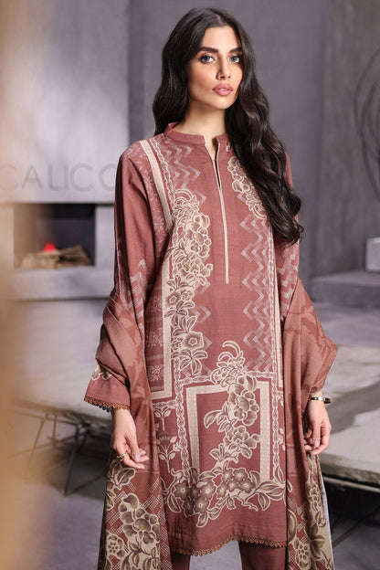 Alkaram - 3 Pc Printed Khaddar Suit