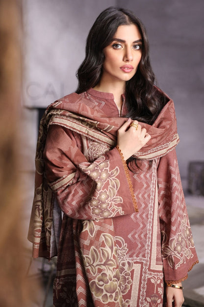 Alkaram - 3 Pc Printed Khaddar Suit