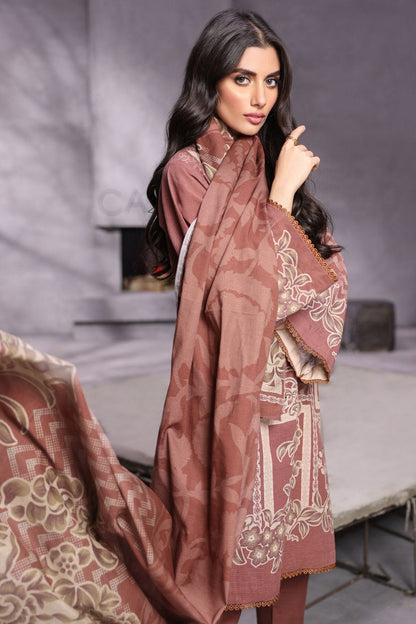Alkaram - 3 Pc Printed Khaddar Suit