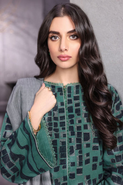 Alkaram - 3 Pc Printed Khaddar Suit