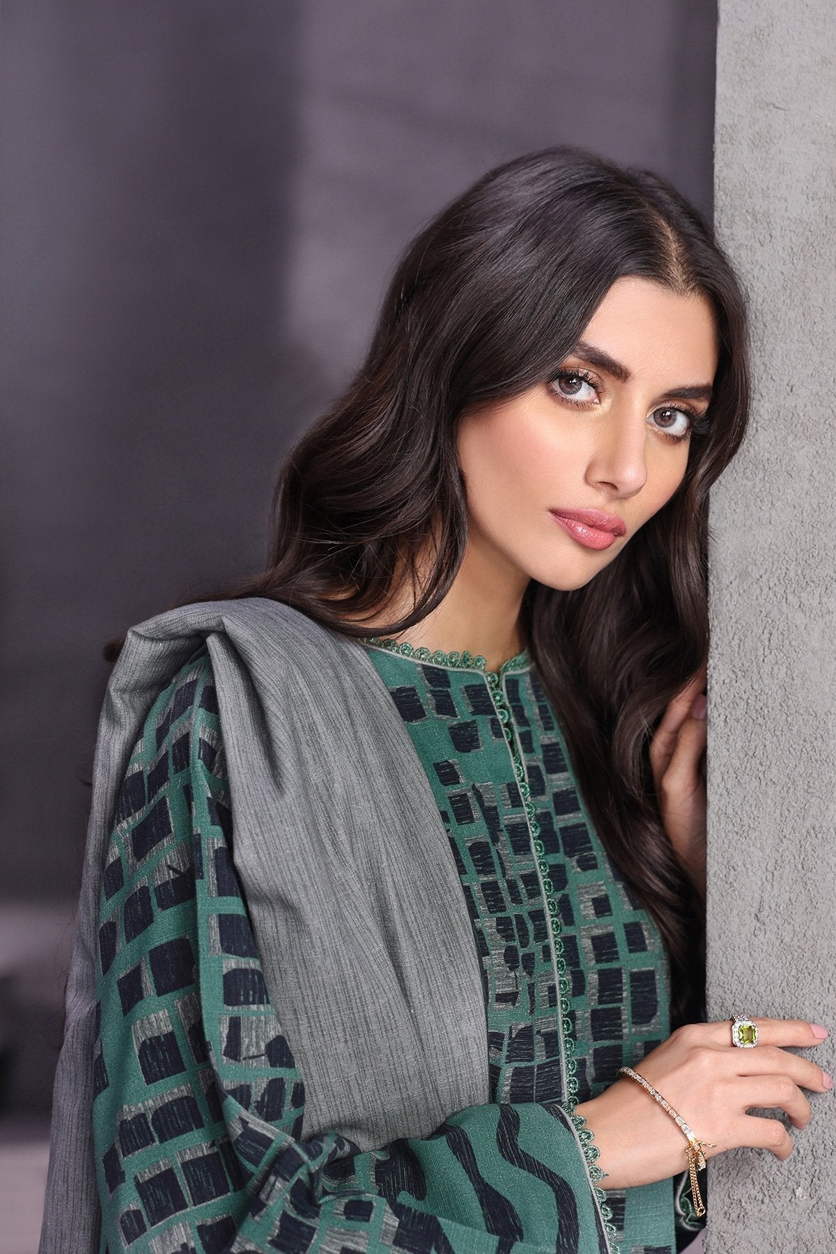 Alkaram - 3 Pc Printed Khaddar Suit