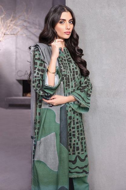 Alkaram - 3 Pc Printed Khaddar Suit
