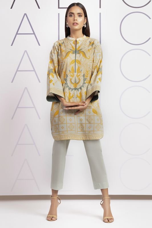 2 Pc Printed Cambric Suit