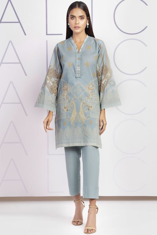 2 Pc Printed Cambric Suit