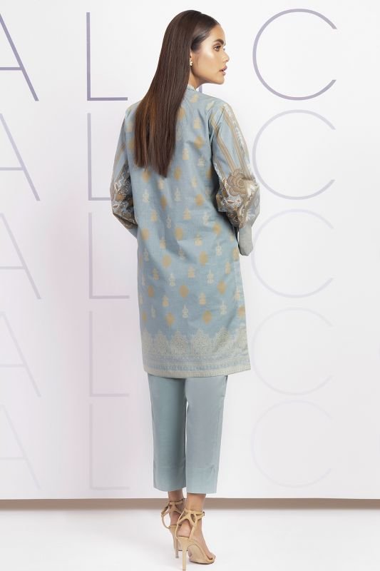 2 Pc Printed Cambric Suit
