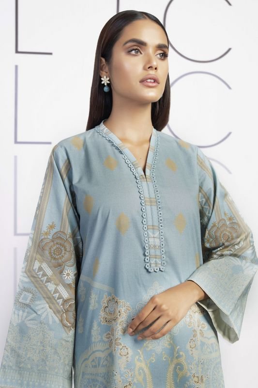 2 Pc Printed Cambric Suit