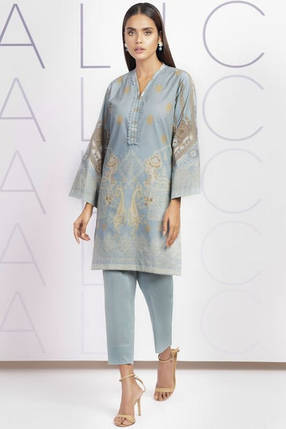 2 Pc Printed Cambric Suit