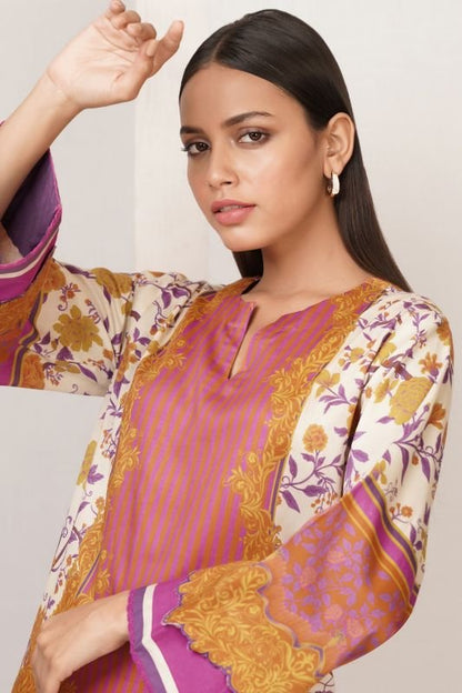 Printed Cotton Satin Kurti