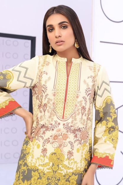 Printed Satin Kurti-XS