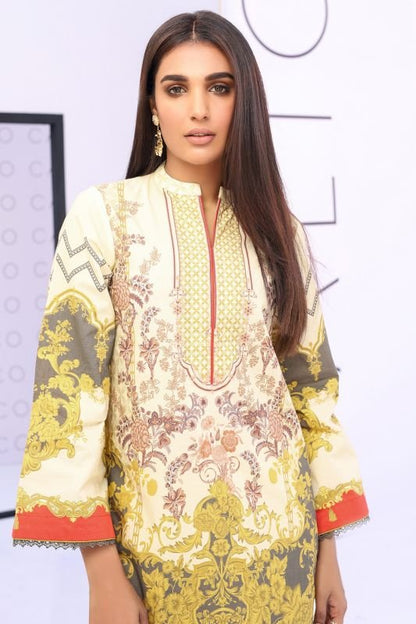 Printed Satin Kurti-XS