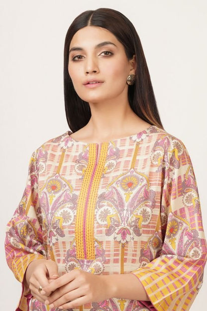 Printed Cotton Satin Kurti