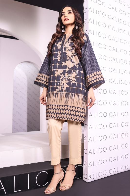 Printed Dobby Kurti