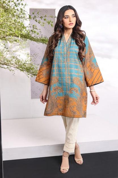 Printed Jacquard Kurti