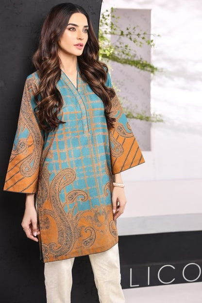 Printed Jacquard Kurti