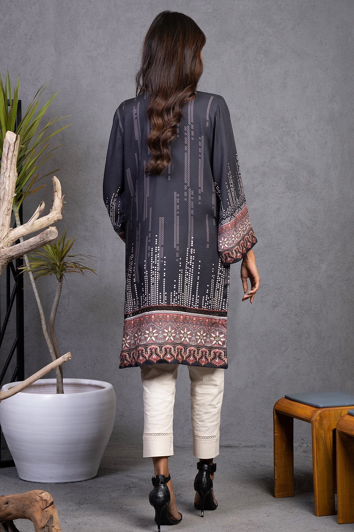 Alkaram - Printed Twill Viscose Kurti
