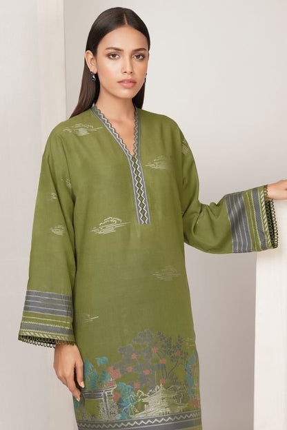 Dyed Jacquard Kurti