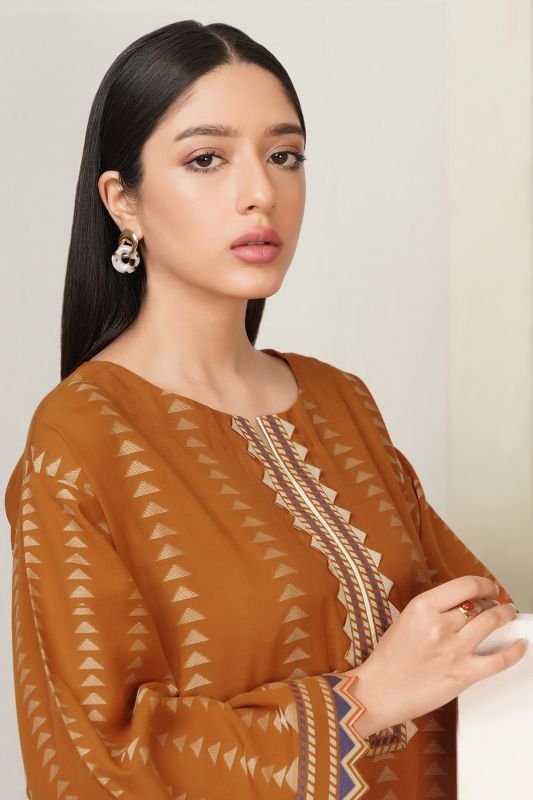 Dyed Jacquard Kurti